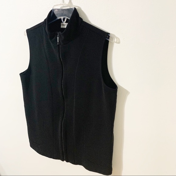 Chico’s Ponte Fabric Fully Front Zipped Layering Vest Similar to Travelers Line - Picture 2 of 11
